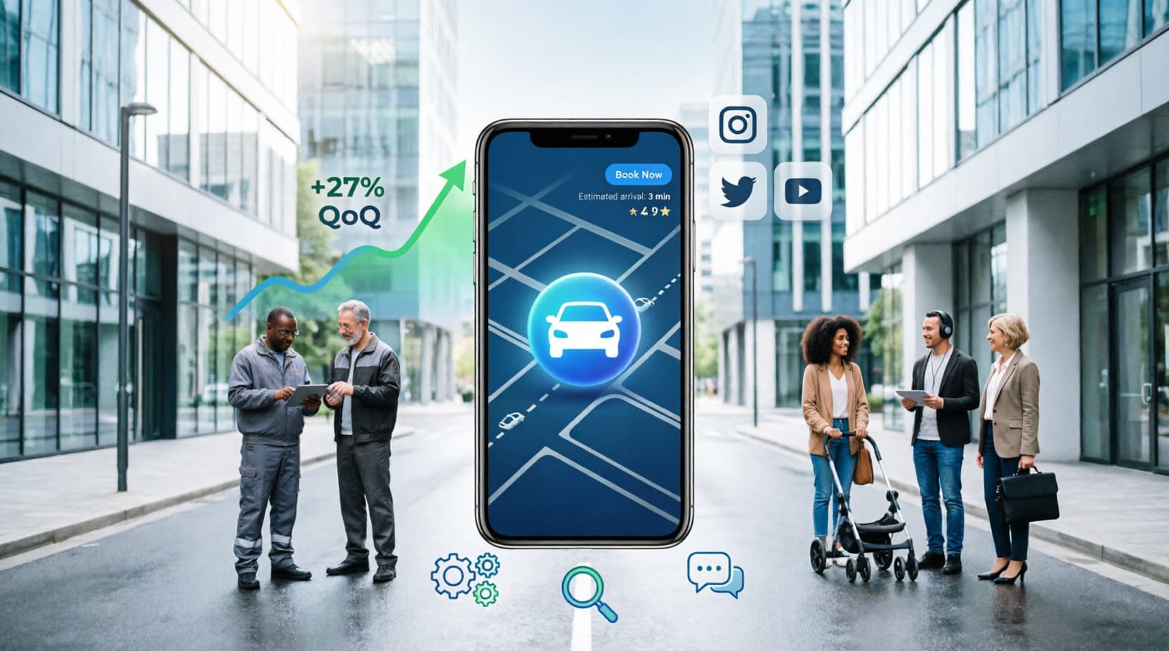 أهمية تطبيق توصيل الركاب وكيف تزيد نجاحه تسويقياً